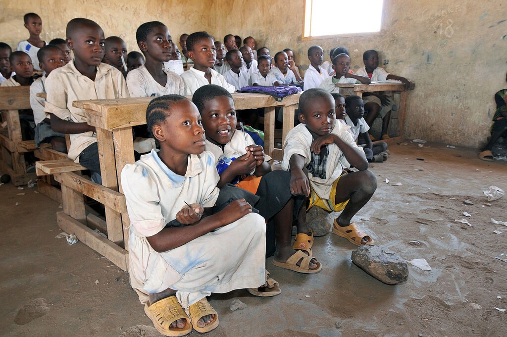 School children in Kakuma refugee camp, Kenya