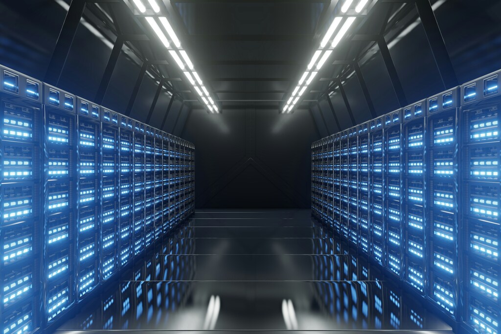 The inside of a data centre: Nature positive action is a business imperative and opportunity
