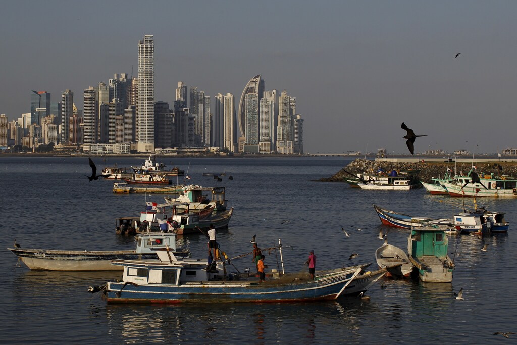 Fishermen work on a boat in Panama City, Panama April 4, 2016. Panama City has found itself the centre of global media attention following a data leak scandal. REUTERS/Carlos Jasso SEARCH "PANAMA SNAPSHOTS" FOR THIS STORY. SEARCH "THE WIDER IMAGE" FOR ALL STORIES TPX IMAGES OF THE DAY - RTSDV6Y