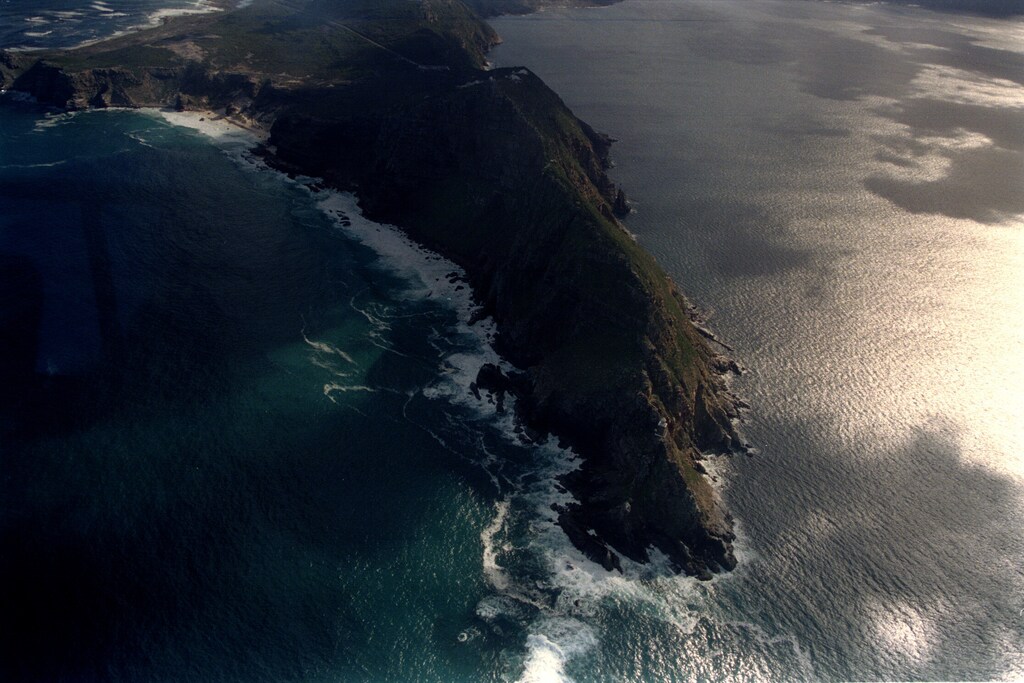 Aerial view of the Cape of Good Hope.