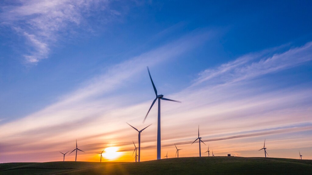 public investment, especially in the renewable sector like these wind turbines pictured here, has the potential to create many new jobs