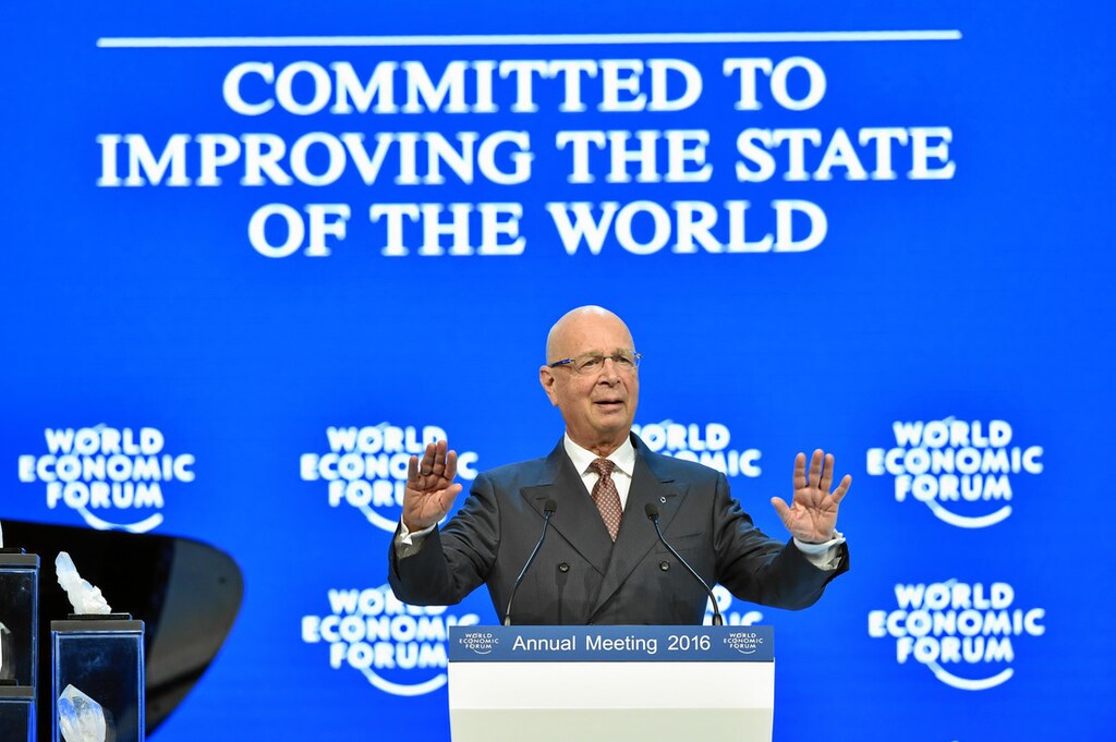 DAVOS/SWITZERLAND, 19JAN16 - Klaus Schwab, Founder and Executive Chairman, World Economic Forum speaks to the audience during the opening of the Annual Meeting 2016 of the World Economic Forum in Davos, Switzerland, January 19, 2016. WORLD ECONOMIC FORUM/swiss-image.ch/Photo Michael Buholzer