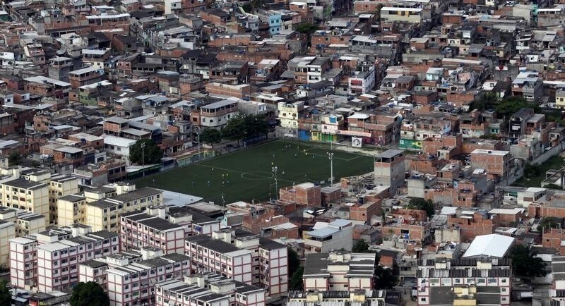 The Mare slums complex is pictured in Rio de Janeiro, brazil, March 28, 2014.