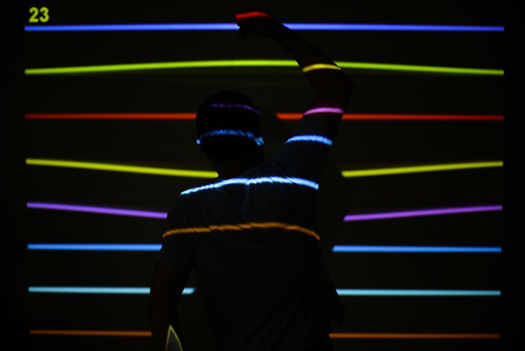 A patient is stimulated with interactive images at Sant'Anna hospital in Crotone, south of Italy, December 16, 2014.