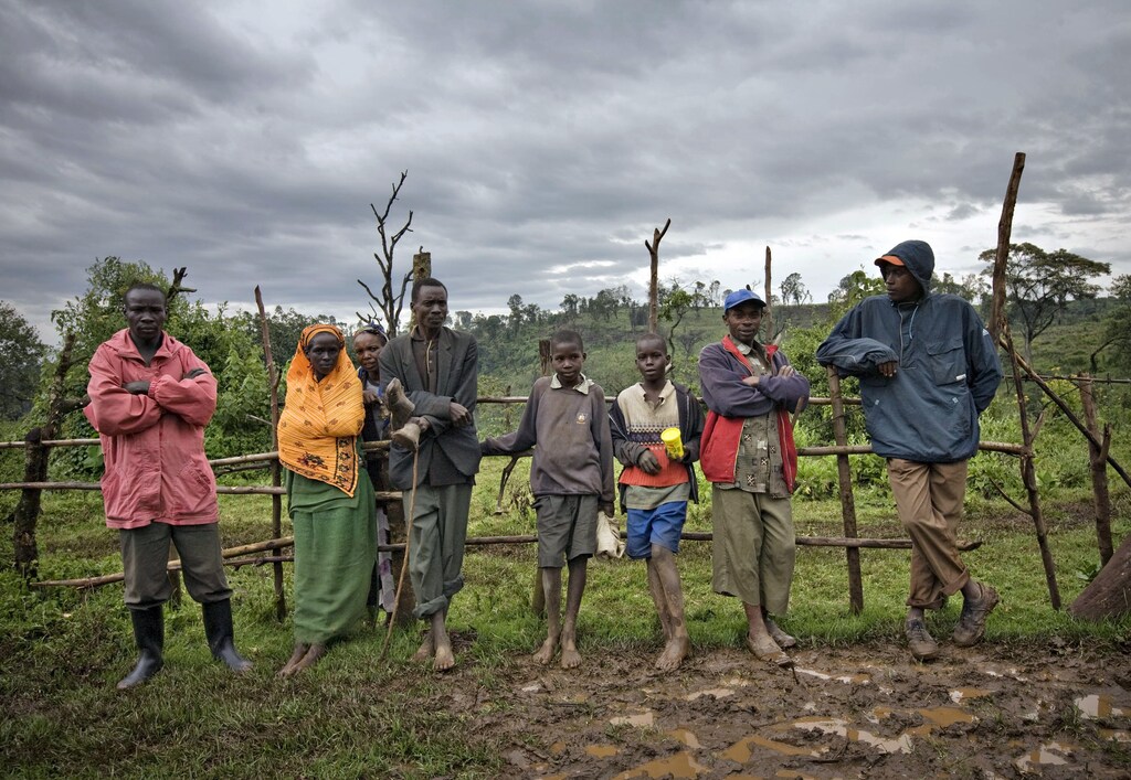 People who live on disputed land near the Mau forest, near Lake Victoria, Kenya.