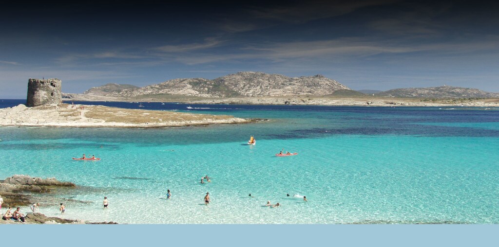 La Pelosa, Sardinia, is one of the most beautiful beaches in Italy.