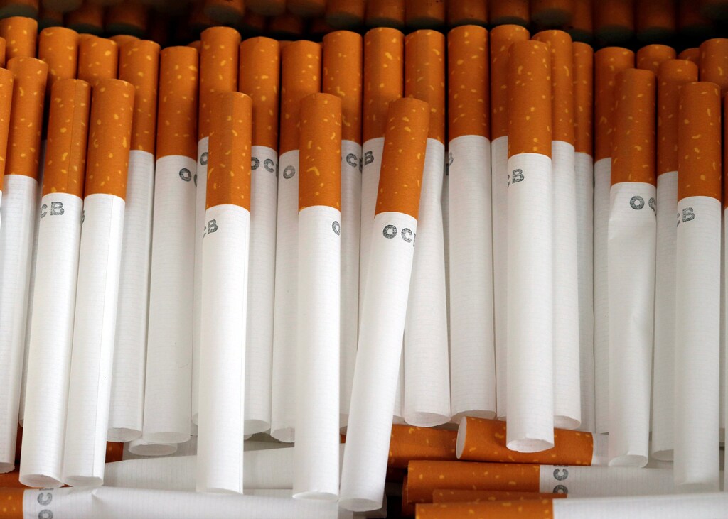 Empty cigarette shells that are used for rolling tobacco are seen in Brioude, France, June 8, 2018. REUTERS/Regis Duvignau - RC19862A3B80
