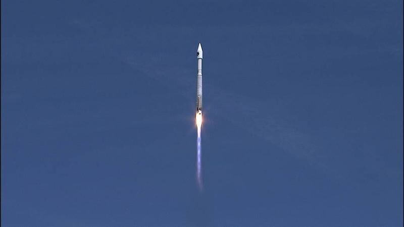 A United Launch Alliance Atlas V rocket lifts off carrying the Orbital ATK Cygnus pressurized cargo module from Cape Canaveral Air Force Station, Florida, United States April 18, 2017. NASA/Handout via REUTERSTHIS IMAGE HAS BEEN SUPPLIED BY A THIRD PARTY. IT IS DISTRIBUTED, EXACTLY AS RECEIVED BY REUTERS, AS A SERVICE TO CLIENTSFOR EDITORIAL USE ONLY. NO RESALES. NO ARCHIVES - RTS12SVT
