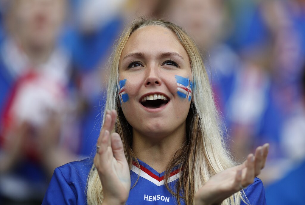 Football Soccer - France v Iceland - EURO 2016 - Quarter Final - Stade de France, Saint-Denis near Paris, France - 3/7/16Iceland fan before the gameREUTERS/John SibleyLivepic - 14468878