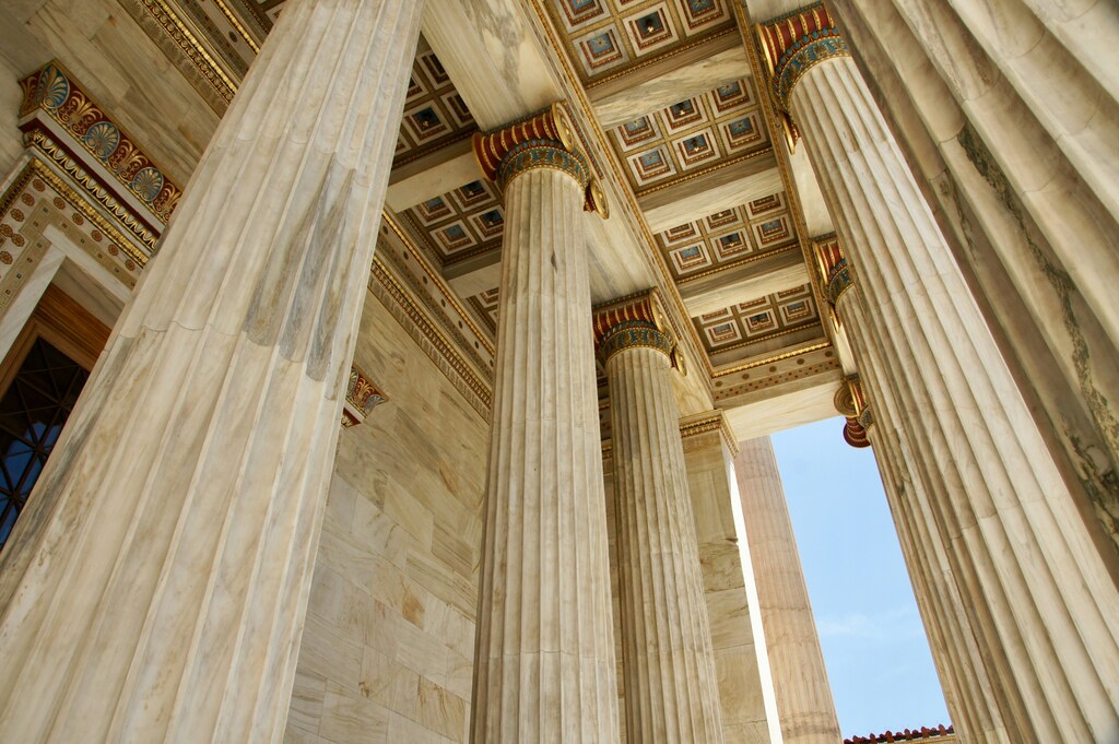 Pillars of a government building.