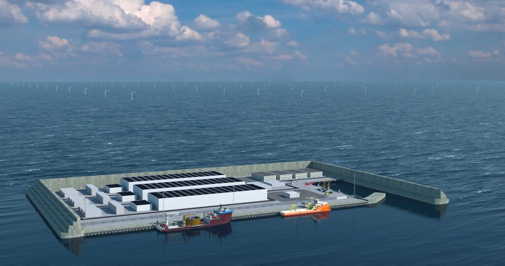 Danish artificial island wind energy hub