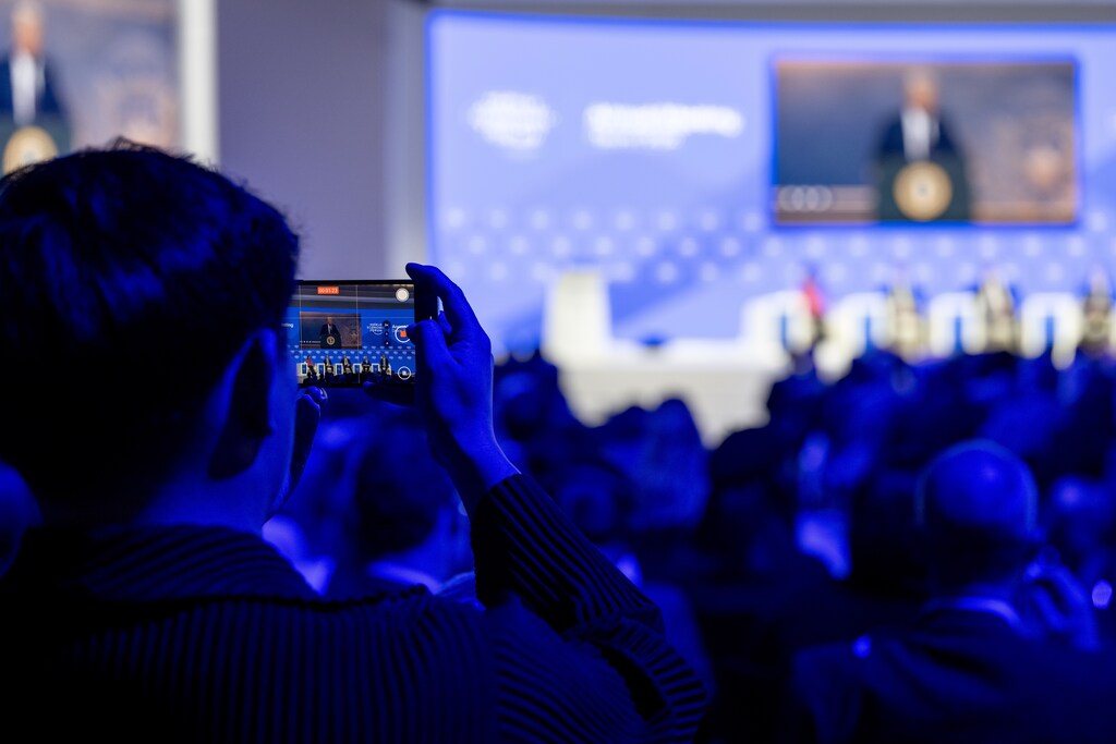 Here's a snapshot of everything you need to know about Day 4 of Davos 2025; Donald J. Trump, President of the United States of America; Klaus Schwab, Founder and Chairman of the Board of Trustees, World Economic Forum, Switzerland.