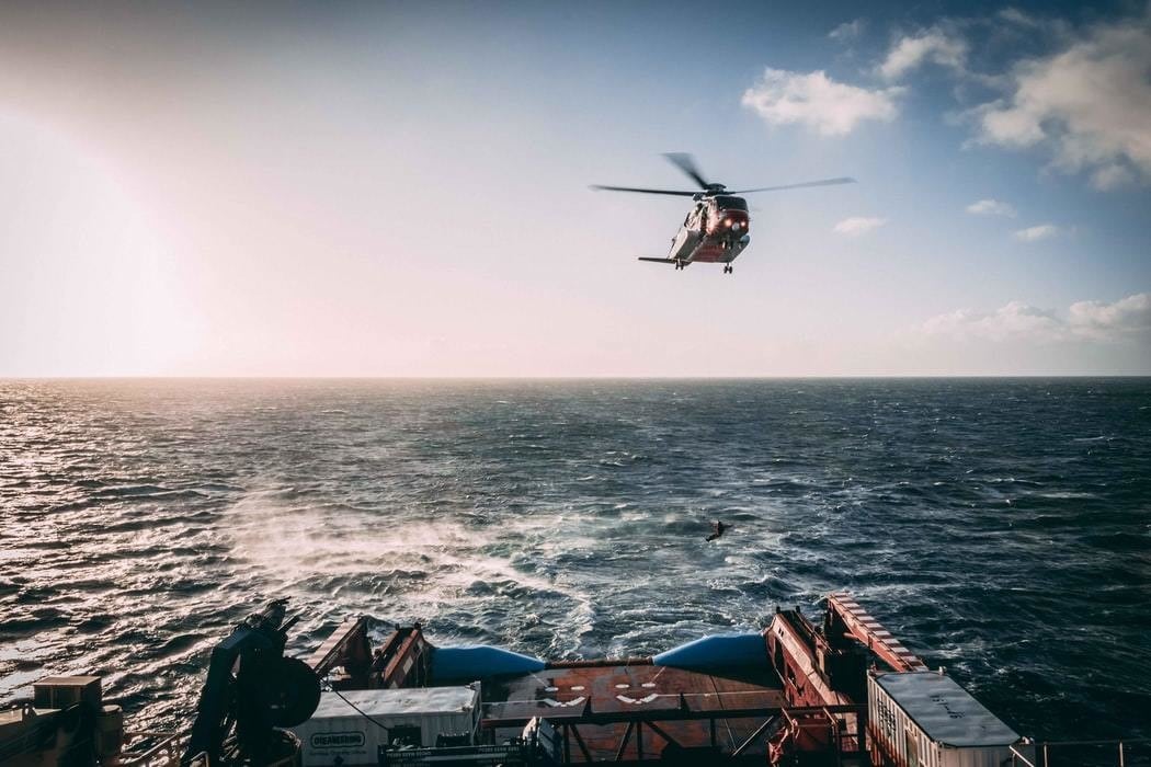 image of a search helicopter