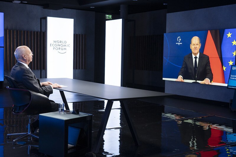 Olaf Scholz at Davos Agenda