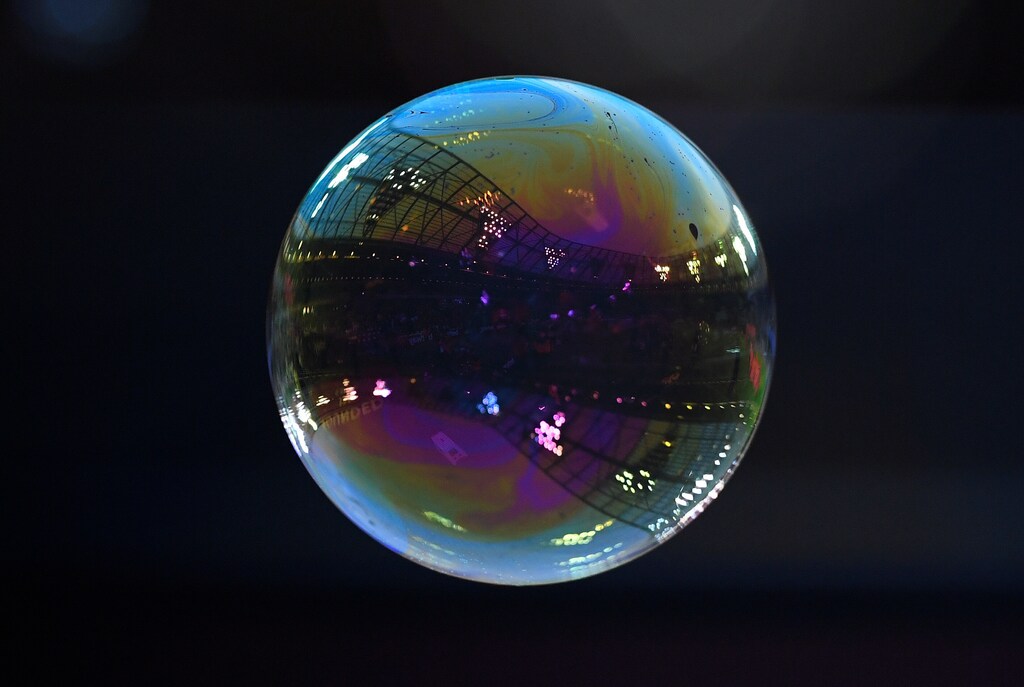 Soccer Football - Premier League - West Ham United vs Newcastle United - London Stadium, London, Britain - December 23, 2017 General view of a bubble inside the stadium Action Images via Reuters/Tony O'Brien EDITORIAL USE ONLY. No use with unauthorized audio, video, data, fixture lists, club/league logos or "live" services. Online in-match use limited to 75 images, no video emulation. No use in betting, games or single club/league/player publications. Please contact your account representative for further details. - RC11B9B70E90