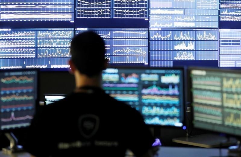 An employee works at his desk at Blackberry's Network Operating Centre (NOC) in Waterloo, Ontario, Canada, May 29, 2018.