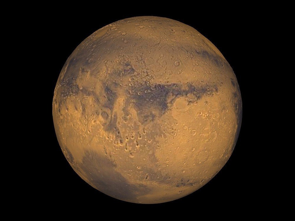 The planet Mars showing showing Terra Meridiani is seen in an undated NASA image. NASA will announce a major science finding from the agency?s ongoing exploration of Mars during a news briefing September 28 in Washington