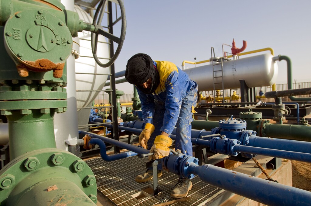A worker is seen at the Zarzaitine gas field in In Amenas, 1,600 km (994 miles) southeast of Algiers January 22, 2013