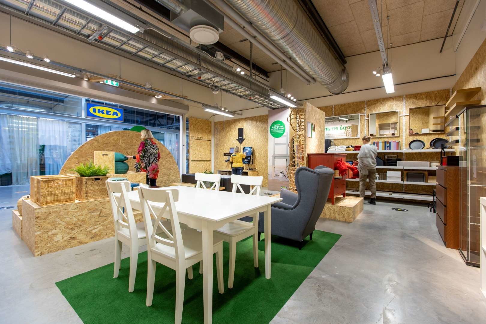 A pilot second-hand IKEA furniture store due to open on November 2 in Eskilstuna, Sweden, is seen in a handout photo