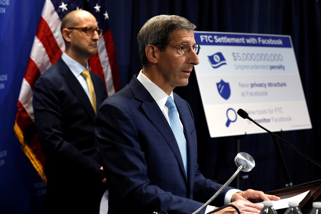 The Federal Trade Commission announces sanctions for Facebook in 2019 for mishandling user privacy.