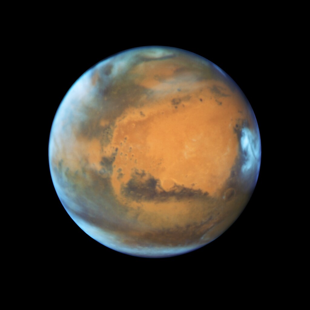The planet Mars is shown May 12, 2016 in this NASA Hubble Space Telescope view taken May 12, 2016 when it was 50 million miles from Earth. Earth's neighbor planet makes its closest approach in a decade this month, providing sky-watchers with a celestial show from dusk to dawn. NASA/Handout via Reuters ATTENTION EDITORS - THIS IMAGE WAS PROVIDED BY A THIRD PARTY. EDITORIAL USE ONLY - TM3EC5J10N801