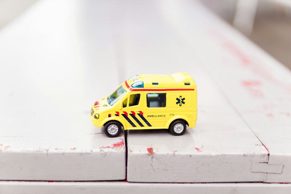 Toy ambulance.