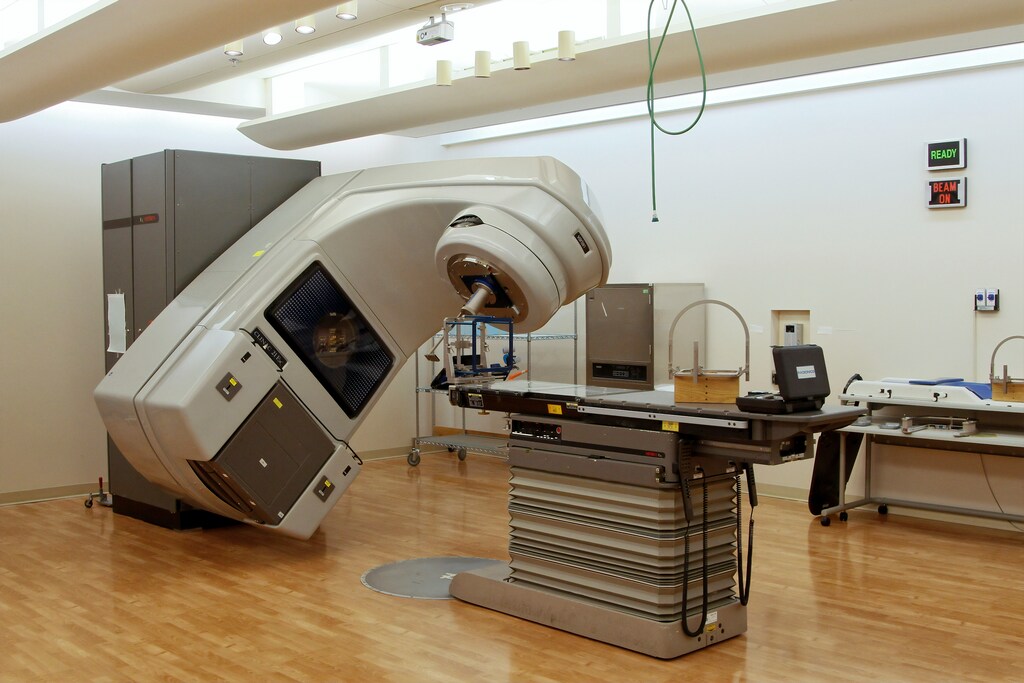 A large piece of healthcare technology in a clinical settings