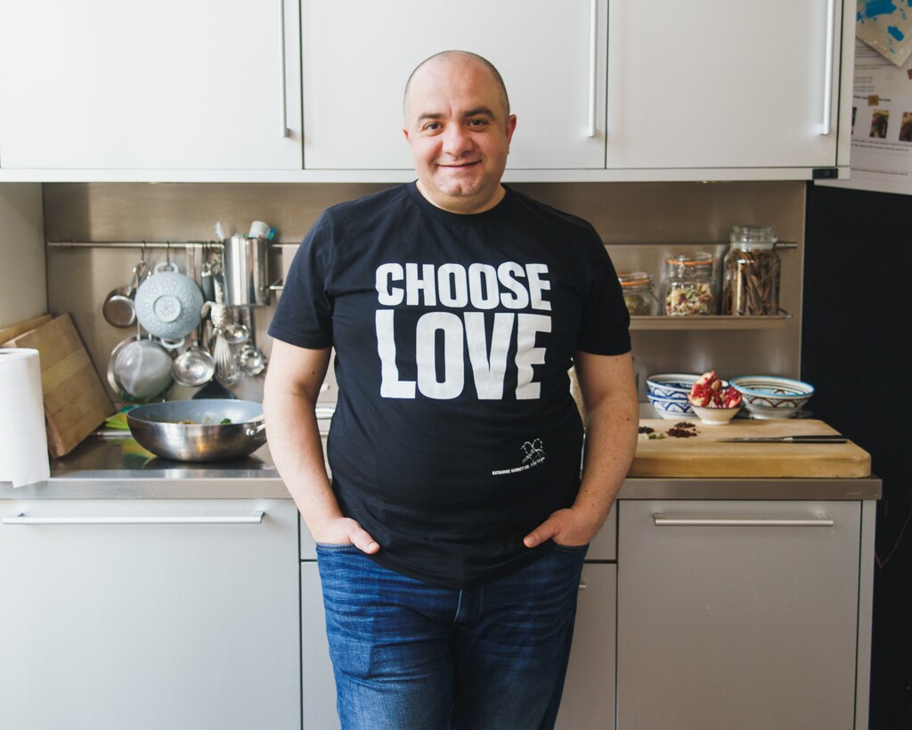 Imad Alarnab runs a pop-up Syrian restaurant in London, serving Syrian food to raise money for his fellow refugees