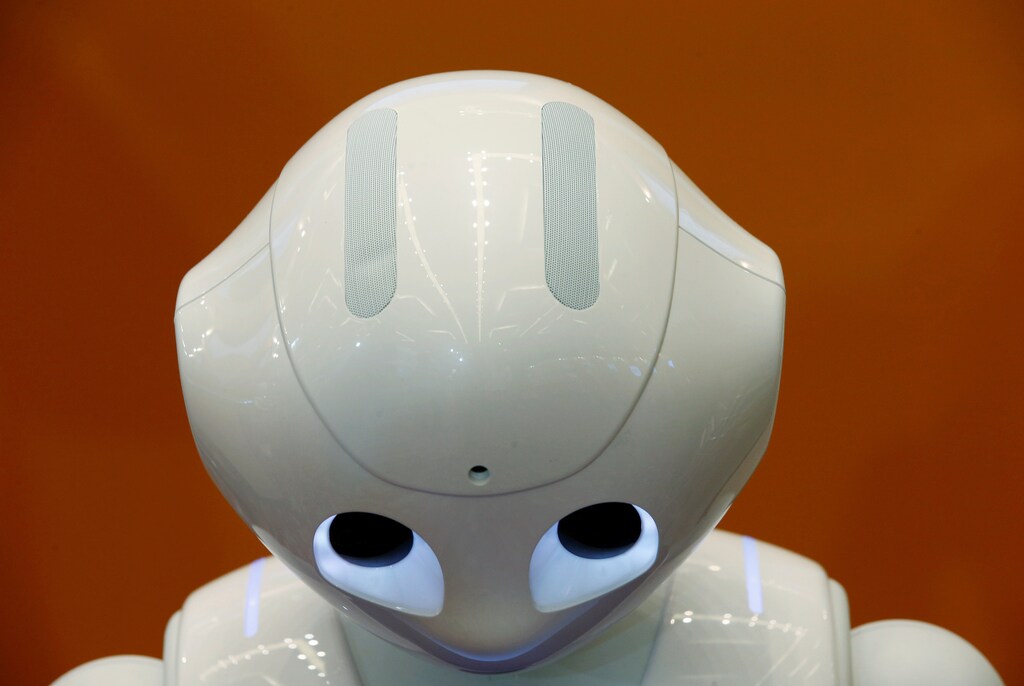 SoftBank humanoid robot known as Pepper is prepared at the venue for Pepper World 2016 Summer, ahead of its opening on Thursday, in Tokyo, Japan, July 20, 2016. REUTERS/Kim Kyung-Hoon - D1BETQQFTVAA