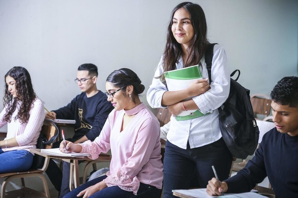 image of university students learning