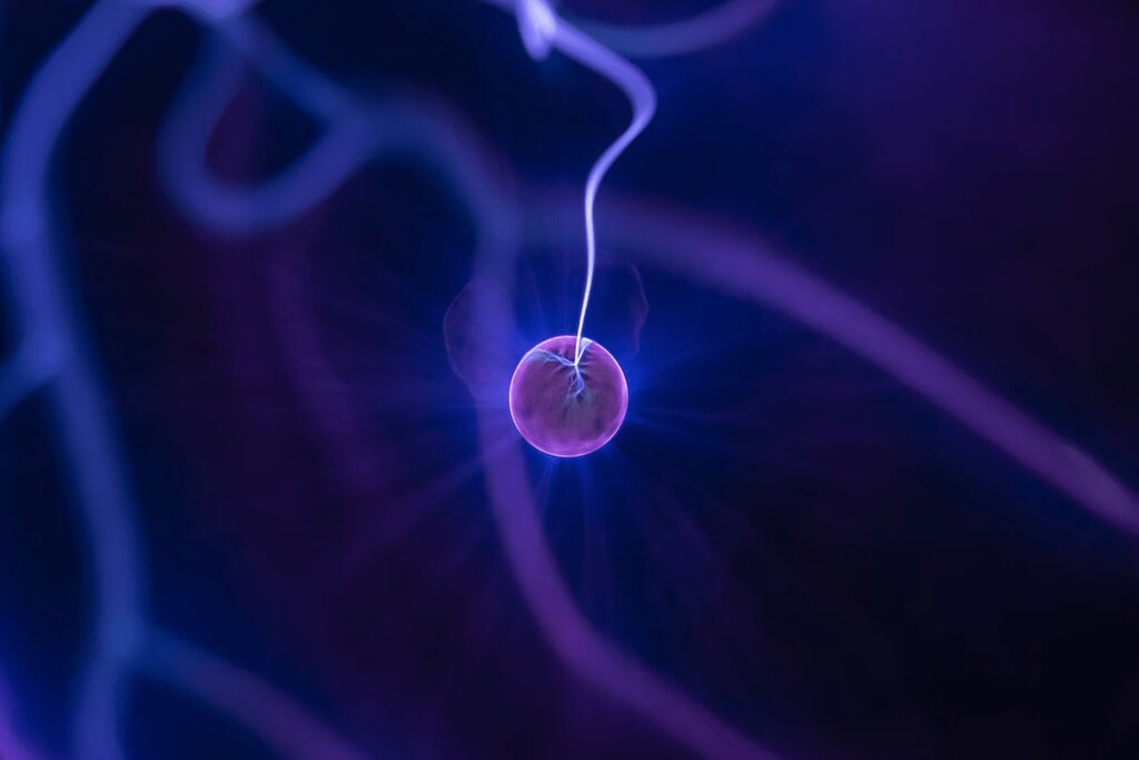Picture of electricity light ball