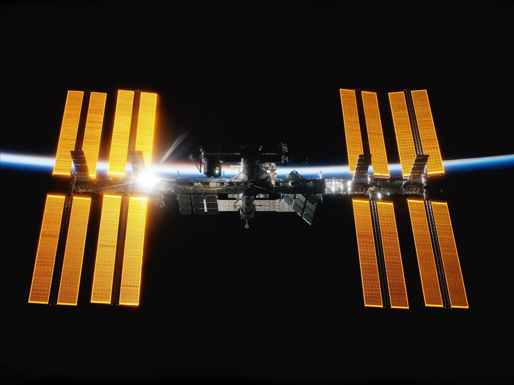 The International Space Station, which Japan’s space industry has used in its development