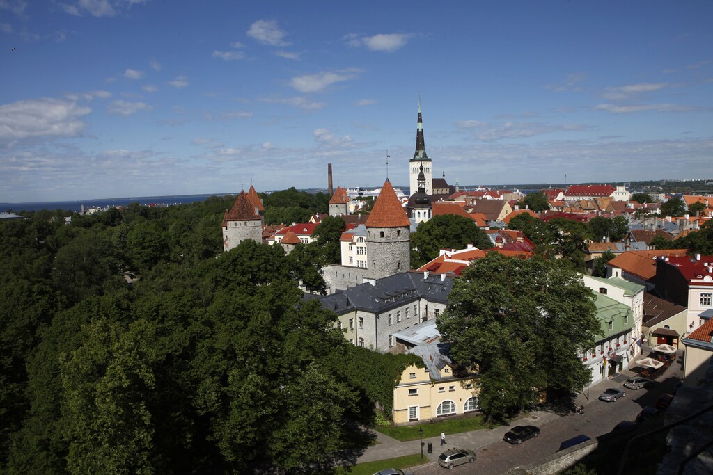 A view of the old city of Tallinn June 16, 2010. The European Parliament by a big majority of votes on Wednesday approved report on Estonia's change over to the euro currency from the start of next year. REUTERS/Ints Kalnins (ESTONIA - Tags: POLITICS CITYSCAPE) - RTR2F94K