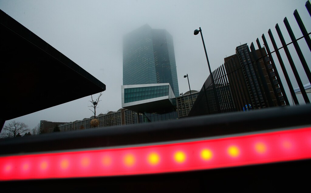 The European Central Bank (ECB) headquarters is pictured in Frankfurt, Germany, December 8, 2016. REUTERS/Ralph Orlowski - RTSV8VQ