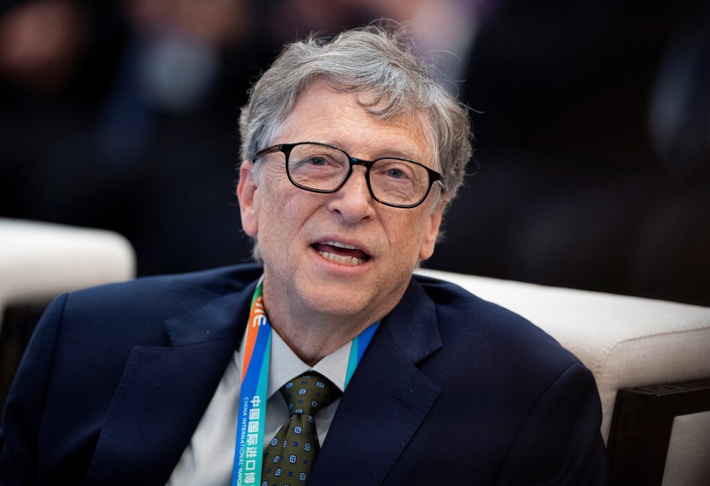 Microsoft founder Bill Gates attends a forum of the first China International Import Expo (CIIE) in Shanghai on November 5, 2018.