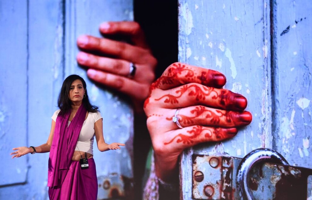 Karuna Nundy speaks at Trust Conference, an annual conference hosted by the Thomson Reuters Foundation on Nov 13, 2019