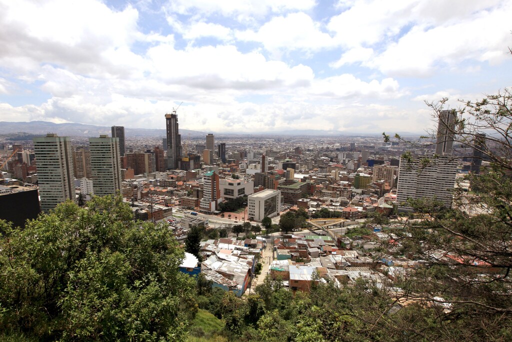 A general view of Bogota city is seen from the eastern mountains April 7, 2015.