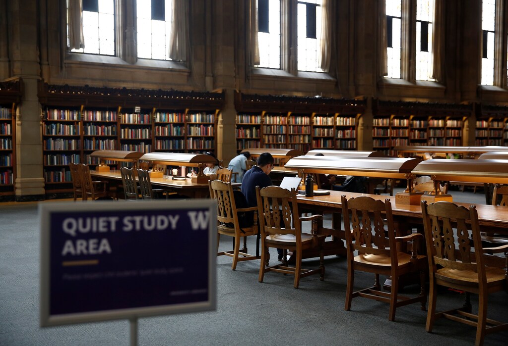 Students study in the Reading Room at Suzzallo Library on the University of Washington campus in Seattle, Washington, U.S., September 20, 2018. Picture taken on September 20, 2018. REUTERS/Lindsey Wasson - RC165172DA60