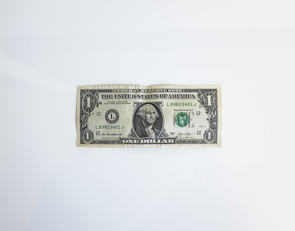 An image of a one-dollar bill.