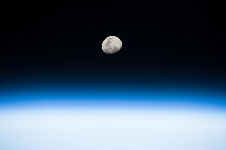 A photo taken by NASA astronaut Randy Bresnik from the International Space Station on August 3, 2017. From his vantage point in low Earth orbit Bresnik pointed his camera toward the rising Moon. Looking forward to the August 21 total solar eclipse, Bresnik wrote, "Gorgeous moon rise! Such great detail when seen from space. Next full moon marks #Eclipse2017. Well be watching from @Space_Station." NASA/Handout via REUTERS ATTENTION EDITORS - THIS IMAGE WAS PROVIDED BY A THIRD PARTY