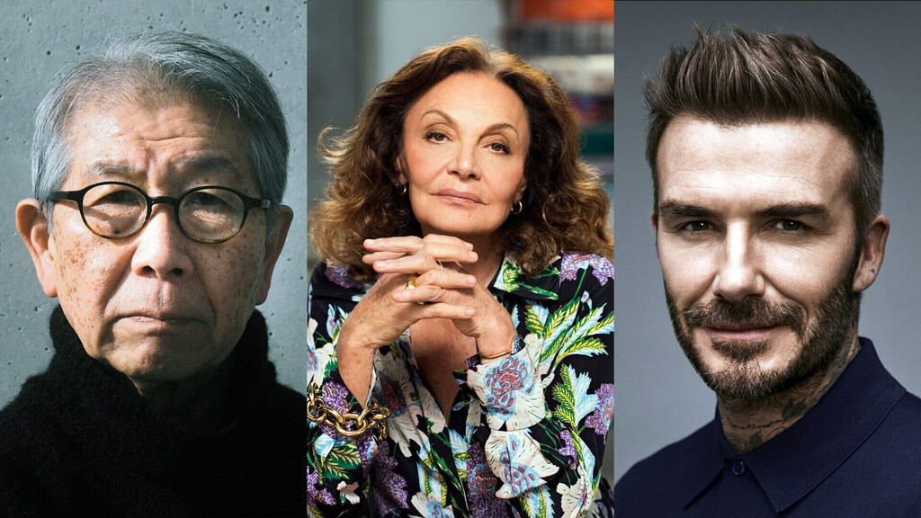 Riken Yamamoto, Diane von Furstenberg y David Beckham.
