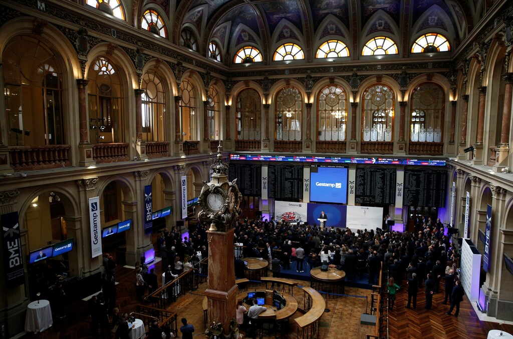 Francisco J. Riberas Mera, President and CEO of Gestamp, speaks during its bourse debut in Madrid, Spain, April 7, 2017. REUTERS/Juan Medina - RTX34JIT