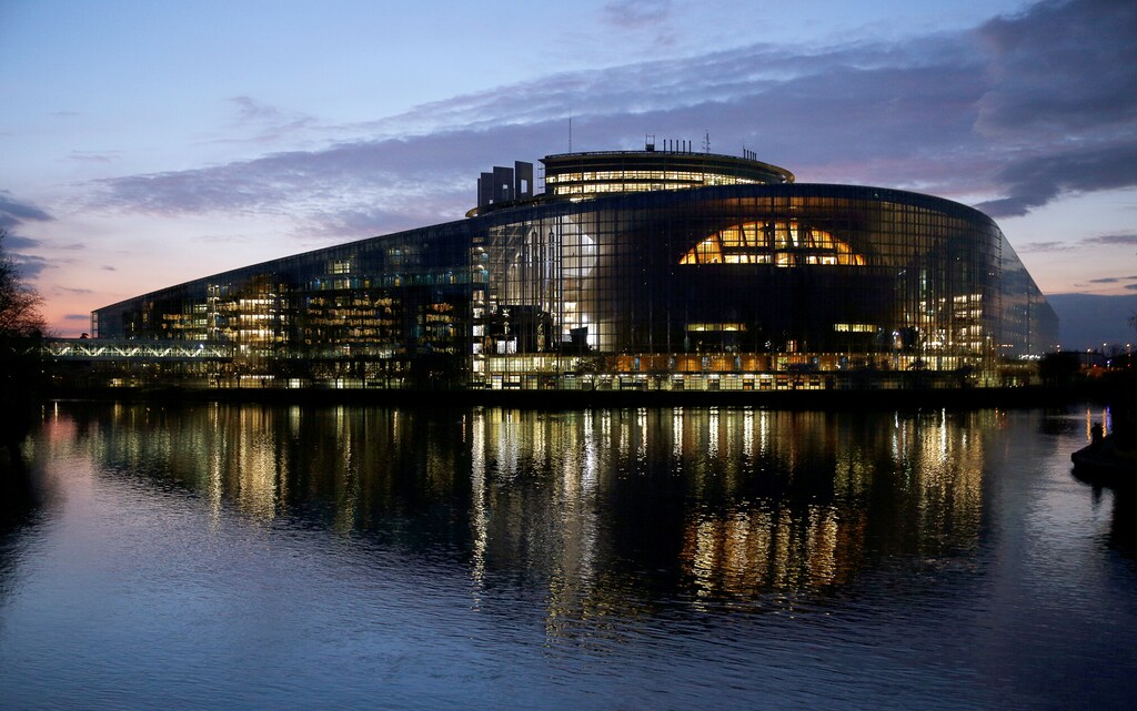 The building of the European Parliament, designed by Architecture-Studio architects, is seen in Strasbourg, France March 26, 2019. REUTERS/Vincent Kessler - RC1D40E51050