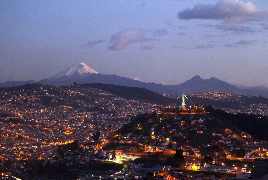 The Cotopaxi volcano is seen near Quito, Ecuador, August 10, 2015. The Cotopaxi, a stratovolcano in the Andes Mountains, is one of the highest active volcanoes in the world, at 5,897 metres (19,347 feet). Local media reported two phreatic explosions of the volcano earlier in the morning of August 14, 2015. Picture taken August 10, 2015. REUTERS/Guillermo Granja - RTX1O9LI