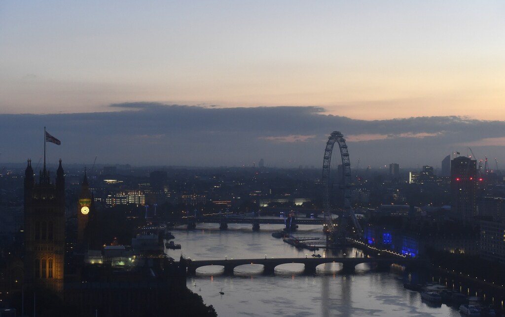 Dawn breaks over London as votes are counted for the EU referendum, Britain June 24, 2016.