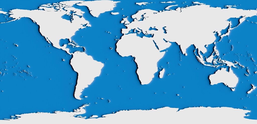 A graphic of a world map: The global development ecosystem is in the process of change