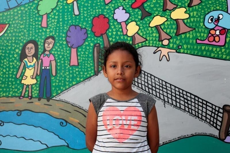 Onari abigail, 8, who suffers from Schizophrenia, poses for a photograph at the Pedagogical Medical Institute "Los Pipitos" in Managua, Nicaragua November 23, 2016.