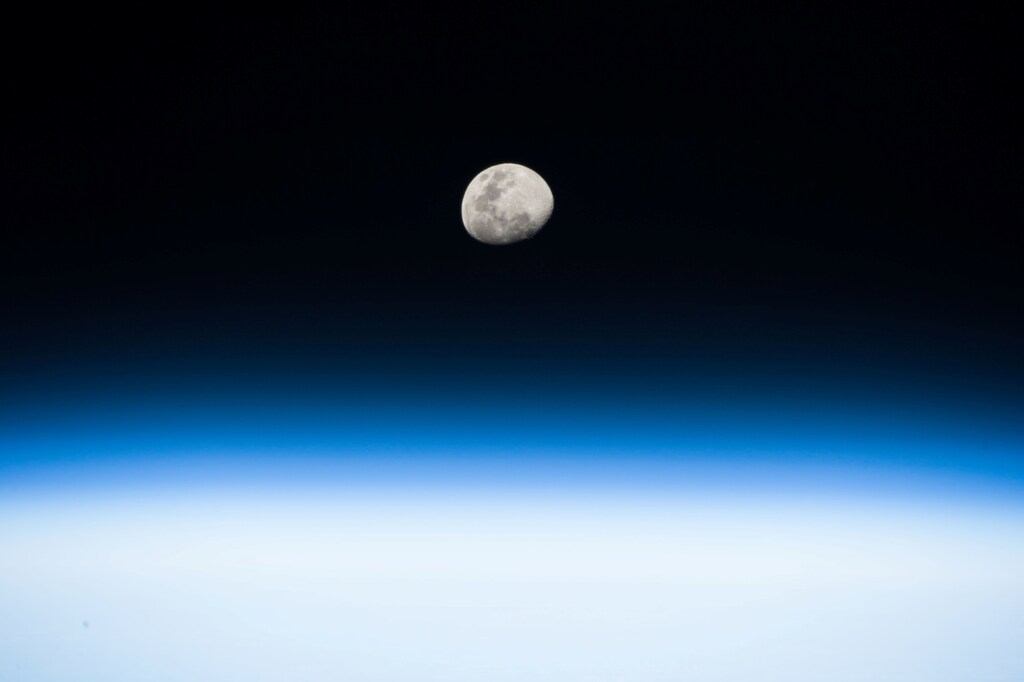 A photo taken by NASA astronaut Randy Bresnik from the International Space Station on August 3, 2017. From his vantage point in low Earth orbit Bresnik pointed his camera toward the rising Moon. Looking forward to the August 21 total solar eclipse, Bresnik wrote, "Gorgeous moon rise! Such great detail when seen from space. Next full moon marks #Eclipse2017. Well be watching from @Space_Station." NASA/Handout via REUTERS ATTENTION EDITORS - THIS IMAGE WAS PROVIDED BY A THIRD PARTY - RC1FCC6C77D0