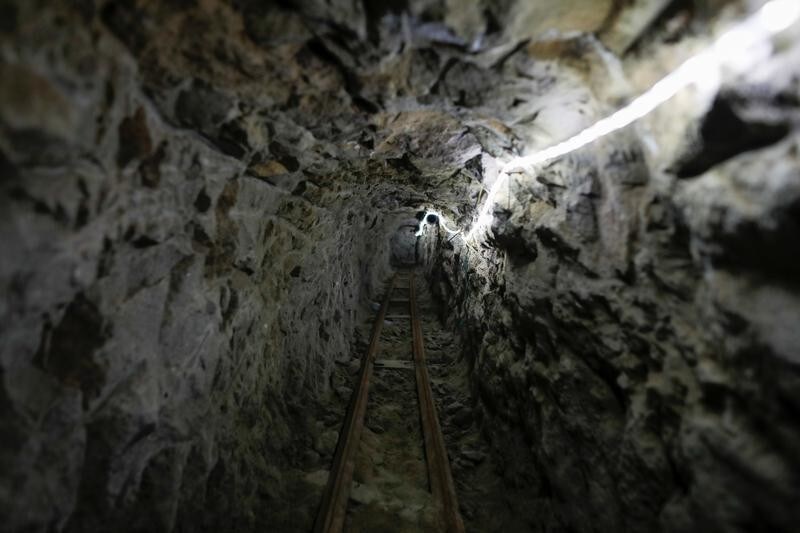 An illegal smuggling tunnel, now used for training federal officers, is seen under the border between Mexico and the United States, in San Diego, California, U.S., June 4, 2018.
