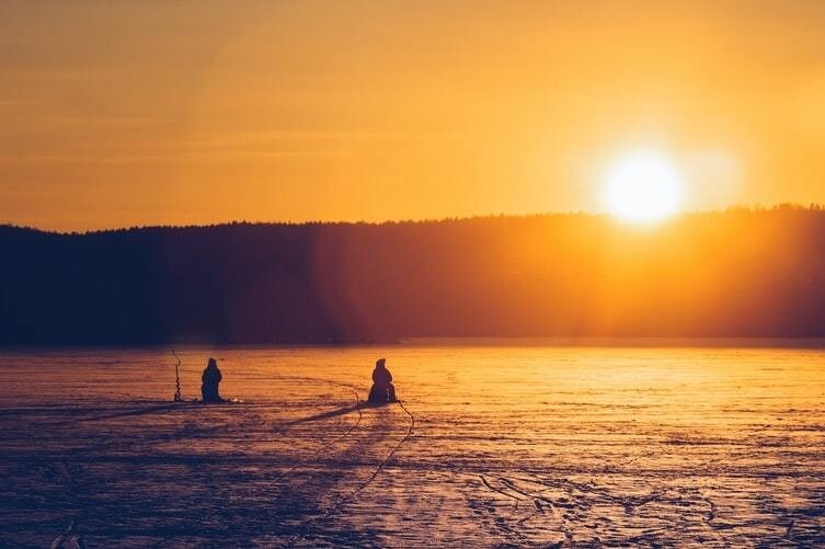 image of a sunset in Lahti, Finland